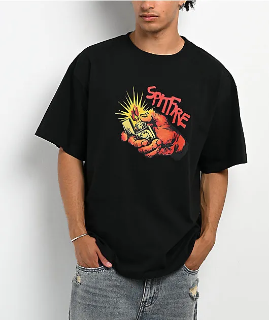Spitfire Light Em' Up Black T-Shirt