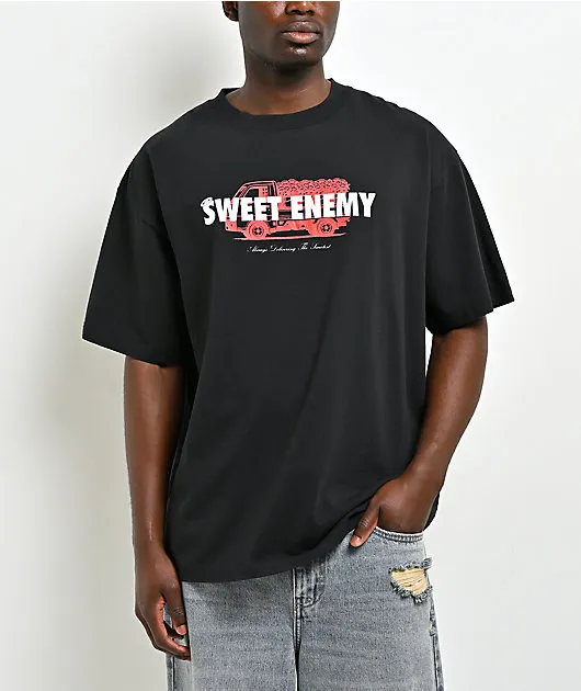 Sweet Enemy Always Delivering Black T-Shirt