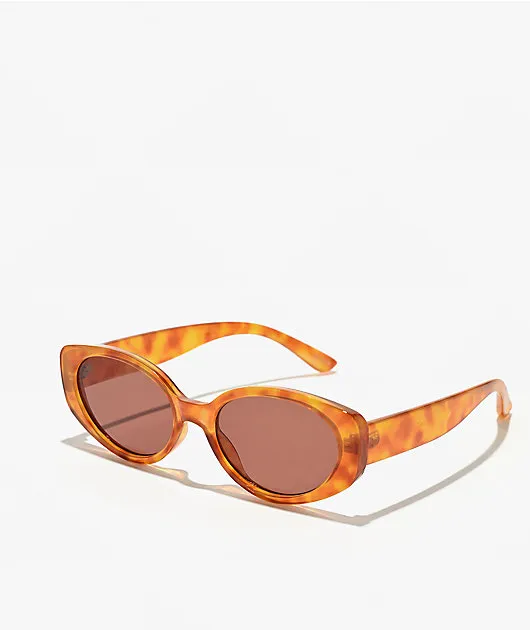 Tortoiseshell Light Brown Cat Eye Sunglasses