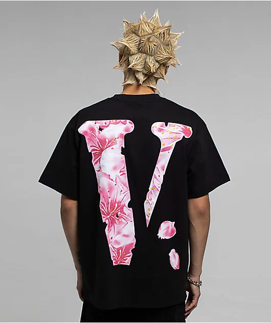 VLONE Friends Flower Black T-Shirt