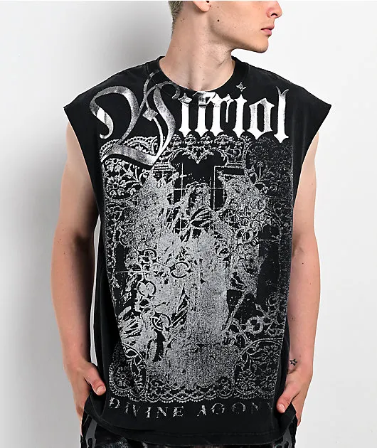Vitriol Dainty Dark Fantasy Black Tank Top