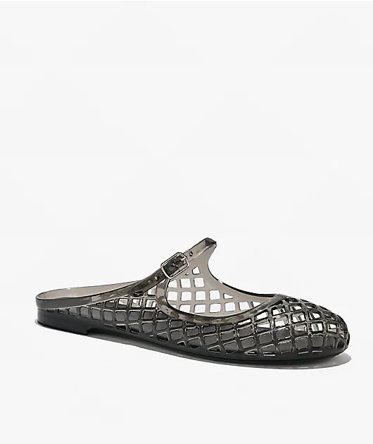 Wild Diva Bev Black Mary Jane Jelly Shoes