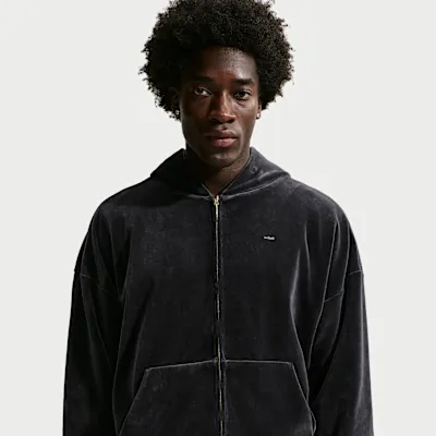 LeBron Men's Velour Full-Zip Basketball Hoodie