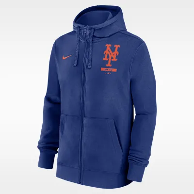 New York Mets Lockup Men's Nike MLB Full-Zip Hoodie