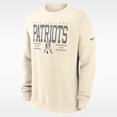 New England Patriots Club Men's Nike NFL Pullover Crew