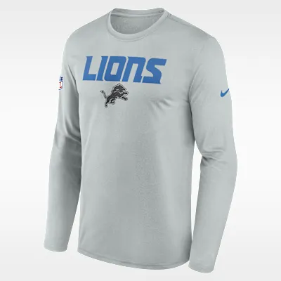 Detroit Lions Rivalries Collection Sideline Legend Men's Nike Dri-FIT NFL Long-Sleeve T-Shirt