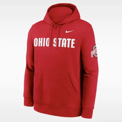 Ohio State Sideline Club Men's Nike College Pullover Hoodie