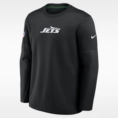 New York Jets Sideline Coaches Men's Nike Therma-FIT NFL Long-Sleeve T-Shirt