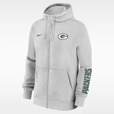 Green Bay Packers Club Men's Nike NFL Full-Zip Hoodie