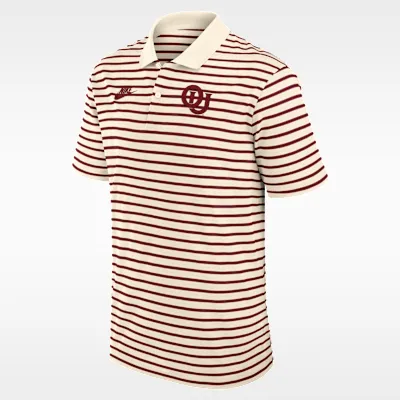 Oklahoma Legacy Striped Men's Nike Dri-FIT College Polo