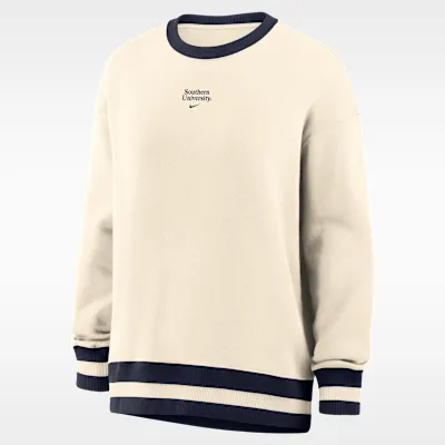 Nike College (Southern University and A&M) Women's Phoenix Fleece Oversized Sweatshirt
