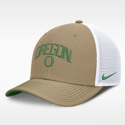 Oregon Primetime Arched Men's Nike Dri-FIT College Trucker Adjustable Hat