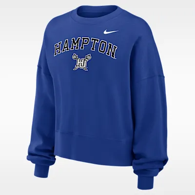 Nike College (Hampton University) Women's Phoenix Fleece Crewneck Sweatshirt