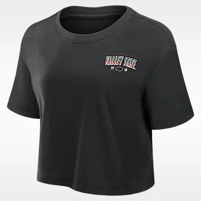 Nike College (Mississippi Valley State University) Women's Dri-FIT Cropped T-Shirt