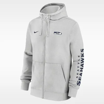 Seattle Seahawks Club Men's Nike NFL Full-Zip Hoodie