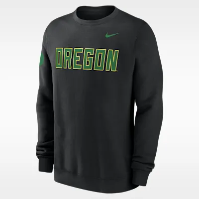 Oregon Sideline Club Men's Nike College Pullover Crew