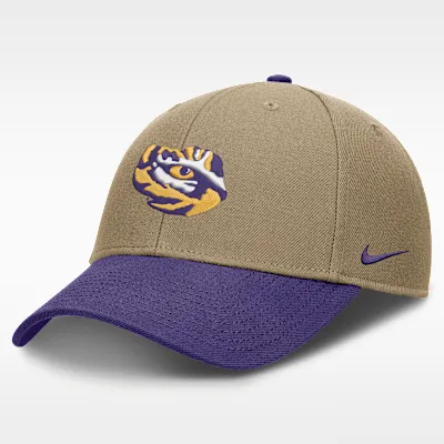 LSU Primetime Rise Men's Nike Dri-FIT College Trucker Adjustable Hat