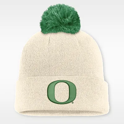 Oregon Campus Prep Script Men's Nike College Cuffed Pom Beanie