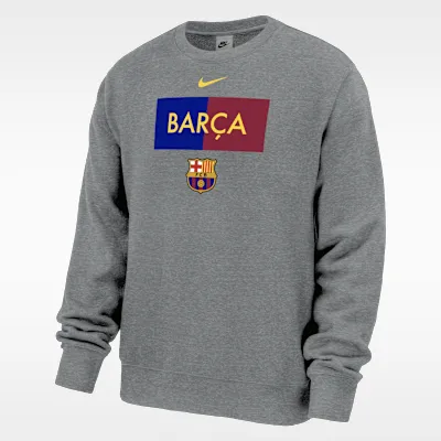 Barcelona Club Fleece Men's Nike Crew-Neck Sweatshirt
