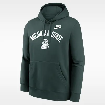 Michigan State Legacy Arch Club Men's Nike College Pullover Hoodie