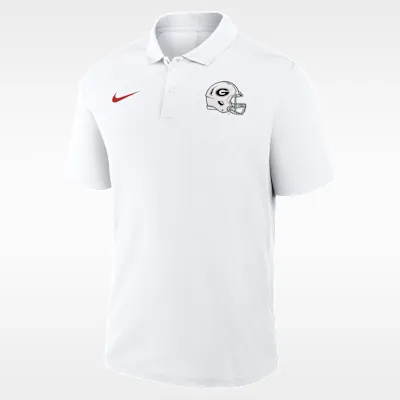 Georgia 2026 White Out Victory Men's Nike Dri-FIT College Polo