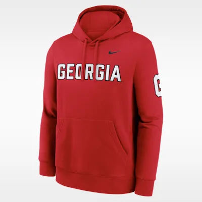 Georgia Sideline Club Men's Nike College Pullover Hoodie