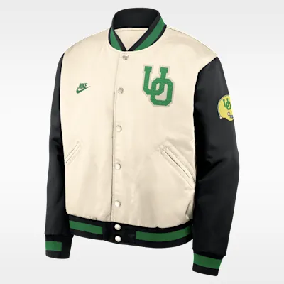 Oregon Legacy Men's Nike College Full-Snap Bomber Jacket